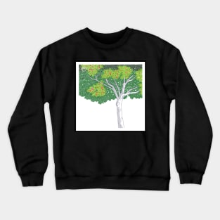 Green Tree Circle Design Crewneck Sweatshirt